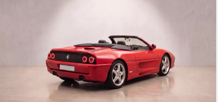 Ferrari F355 Spider, trois quarts arrière