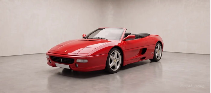Ferrari F355 Spider, trois quarts avant